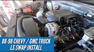 8898 Chevy  GMC OBS Truck  LS Swap [upl. by Stanfill]