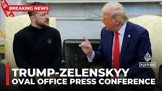 Zelenskyy and Trump clash in Oval Office [upl. by Holds]