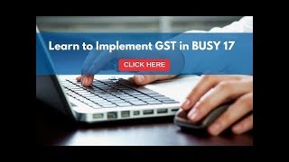 Implementing GST in BUSY Hindi [upl. by Lai393]