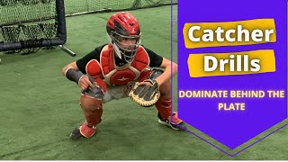 5 Catcher Drills to DOMINATE behind the plate for all catchers [upl. by Orland]