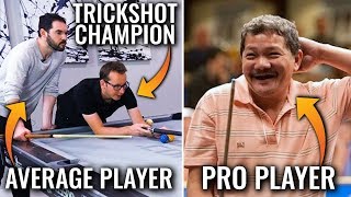 Recreating THE 5 BEST Efren Reyes Tricks ft Your Average Pool Playerquot amp Florian Venom Kohler [upl. by Aimo]