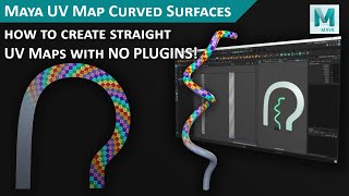 Maya UV Mapping How to Unwrap Curved Surfaces [upl. by Anrev13]