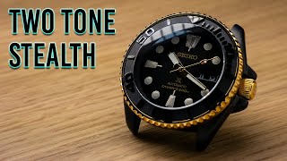 Seiko Mod  Two Tone Stealth Mod [upl. by Laughlin]