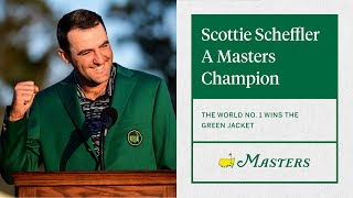 Scottie Scheffler A Masters Champion  The Masters [upl. by Gnim]