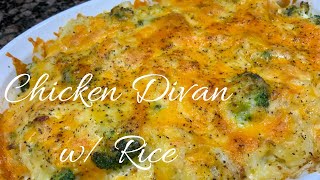 Chicken Divan w Rice  Cheesy Chicken amp Broccoli Casserole  Comfort Food Recipe [upl. by Jezabelle298]