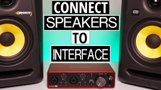 How to Connect Studio Monitors to Audio Interface [upl. by Leahcym]