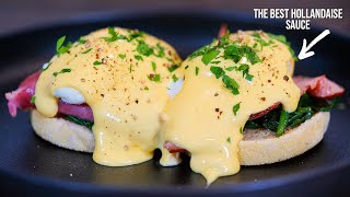 Eggs Benedict Recipe  The Best Hollandaise Sauce Ever [upl. by Engvall]