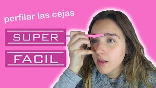 Perfilado de cejas SUPER FÁCIL  Ziruec Makeup [upl. by Adiraf]