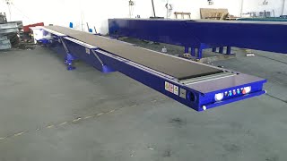 20 amp 40ft Container Loading Unloading Telescopic Belt Conveyor [upl. by Hiram]