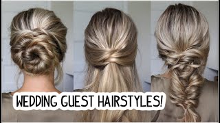 WEDDING GUEST HAIRSTYLES UPDO HALF UP TOPSY TAIL [upl. by Issi344]