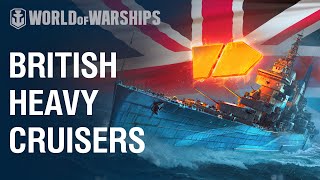 British Heavy Cruisers 101 How to prevail in battle [upl. by Ayatahs]