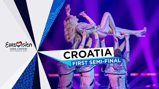 Albina  TickTock  LIVE  Croatia 🇭🇷  First SemiFinal  Eurovision 2021 [upl. by Mast]