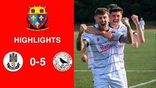 Caerleon 05 Cwmbrân Town  Gwent FA Senior cup  Quarter final highlights [upl. by Adnuhsal]