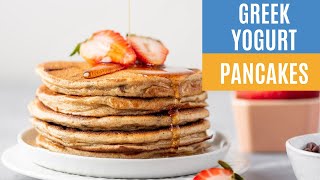 Healthy amp Fluffy Greek Yogurt Pancakes LOW CARB [upl. by Sherilyn374]