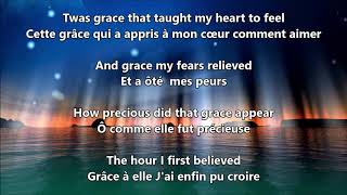 AMAZING GRACE en Anglais et paroles traduites en Français Worship team Grenoble [upl. by Niryt764]