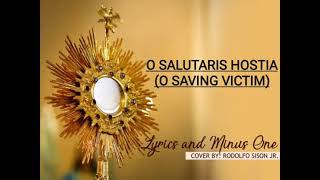 O Salutaris Hostia Lyrics and Minus One [upl. by Adlitam]