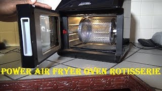 How to Use the Power Air Fryer Oven Rotisserie and Accessories [upl. by Emmey938]