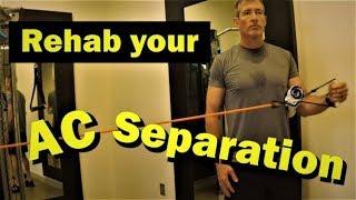 AC Separation Physical Therapy Exercises and Recovery [upl. by Cybill860]