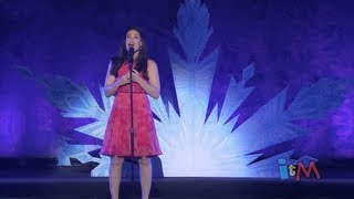 Idina Menzel sings quotLet It Goquot from Disneys quotFrozenquot at the 2013 D23 Expo [upl. by Notslar]