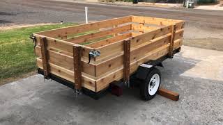 Harbor Freight Utility Trailer Build DIY utilitytrailer [upl. by Jeana]