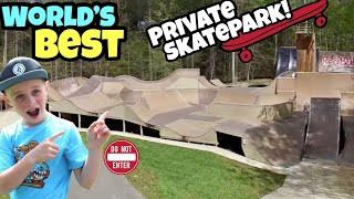 Riding The Worlds BEST Backyard Skatepark [upl. by Ttebroc]