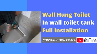 Wall Hung Toilet Install full details [upl. by Amrac196]