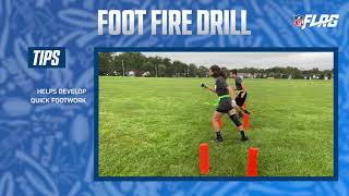 Football Agility Drills  NFL FLAG [upl. by Anglim]