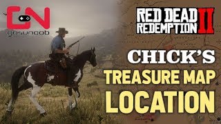 Red Dead Redemption 2  Chicks Treasure Map Location amp Solution [upl. by Kauslick]