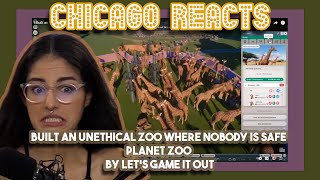 I Built an Unethical Zoo Where Nobody Is Safe  Planet Zoo by Let’s Game It Out  First Time Reacts [upl. by Ahsitnauq424]