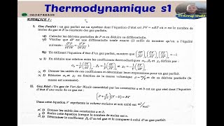 Gaz parfait et gaz réel Thermodynamique TD exercice 5 [upl. by Euqirne583]