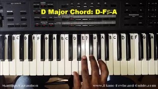 How to Play the D Major Chord on Piano and Keyboard [upl. by Elyad]