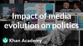 Impact of media evolution on politics  US government and civics  Khan Academy [upl. by Ellenad]