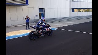 Jerez World Superbike Test  Trackside Highlights [upl. by Einad700]