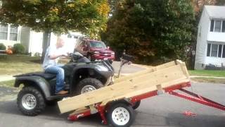 Harbor freight trailer ATV load [upl. by Ermina]