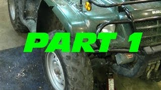 How To Replace The Front Wheel Bearings On Your ATV  PART 1 [upl. by Ettennej]