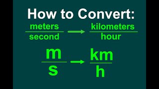 Converting ms to kmh EASY [upl. by Eisenhart890]