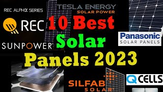 Best Solar Panels 2023 [upl. by Pahl]