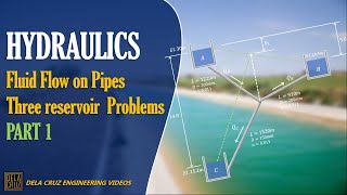 THREE RESERVOIR PROBLEM PART 1  HYDRAULICS  DE LA CRUZ TUTORIALS [upl. by Etnwahs]