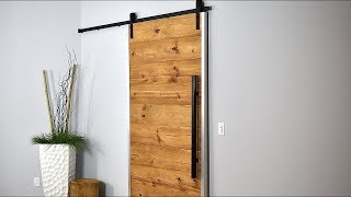 Puerta Corrediza de Madera  En Estilo GraneroRustico Moderno [upl. by Attiuqehs209]