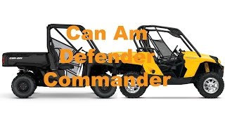 Can Am Commander 1000 vs Can Am Defender HD10 [upl. by Enneles]