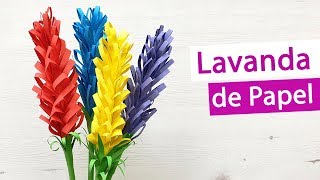 Lavanda de papel  Flores de papiroflexia rápidas y decorativas [upl. by Gerardo]