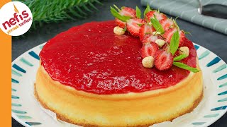 Çilekli Cheesecake Tarifi  Nasıl Yapılır [upl. by Sackey]