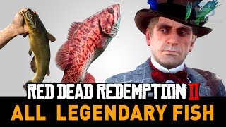 Red Dead Redemption 2 All Legendary Fish A Fisher of Fish [upl. by Ihc]