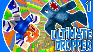 THE RAGE BEGINS  ULTIMATE DROPPER MINECRAFT MAP 1 [upl. by Alemaj]