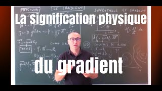 La signification physique du gradient [upl. by Annaiuq]