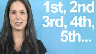 How to Pronounce ORDINAL NUMBERS  American English [upl. by Laurette46]