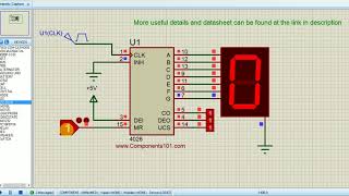 Working of CD4026 7Segment Counter IC [upl. by Dillie]