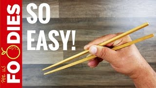 How To Use Chopsticks  In About A Minute 🍜 [upl. by Mcclenaghan]