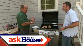 How to Install a Natural Gas Barbecue Grill  Ask This Old House [upl. by Sidwohl]