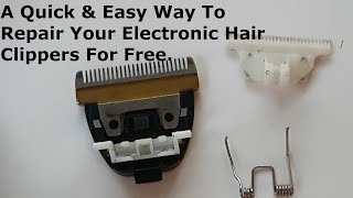 How To repair Your Electronic Hair Clippers Spring Attachment [upl. by Inahpets]